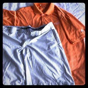 Adidas Golf Shirt w/ Callaway Golf Shorts